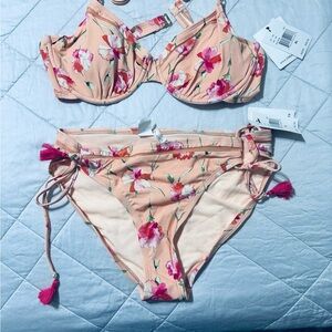 Floral Pink Bikini Set